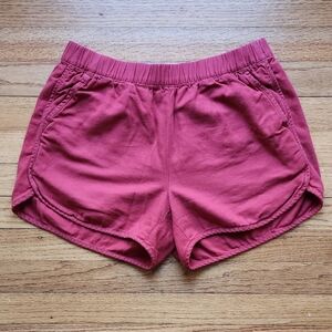 Madewell Women's Retro Athletic Shorts in Rose Size Small
